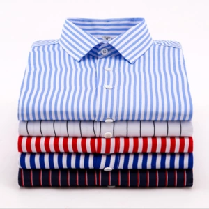 LUL Business casual long sleeved gents shirts -big stripes