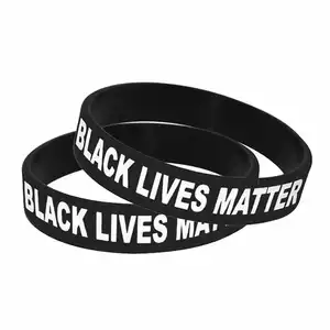 Silicone Wristband Black Lives Matter Bracelet